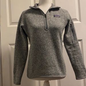 NWT Patagonia quarter zip grey sweatshirt